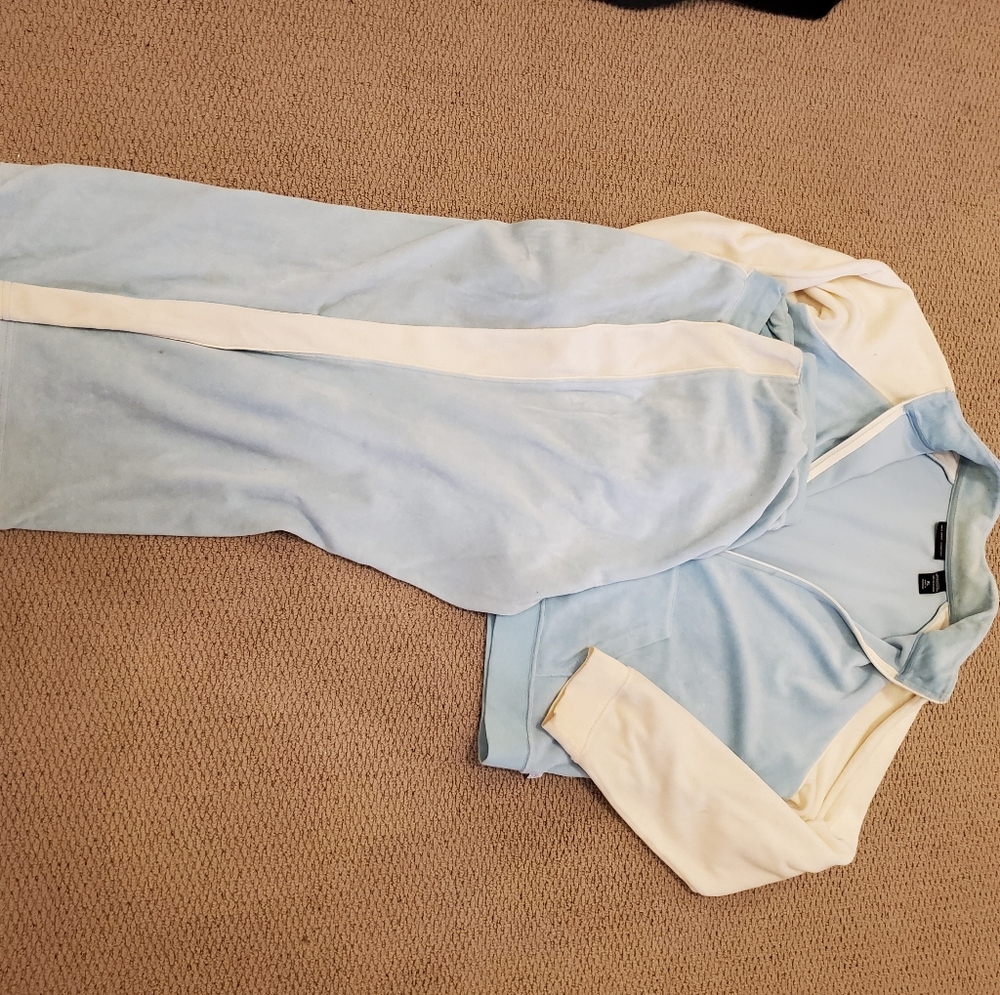 New York & Co Velour Jumpsuit